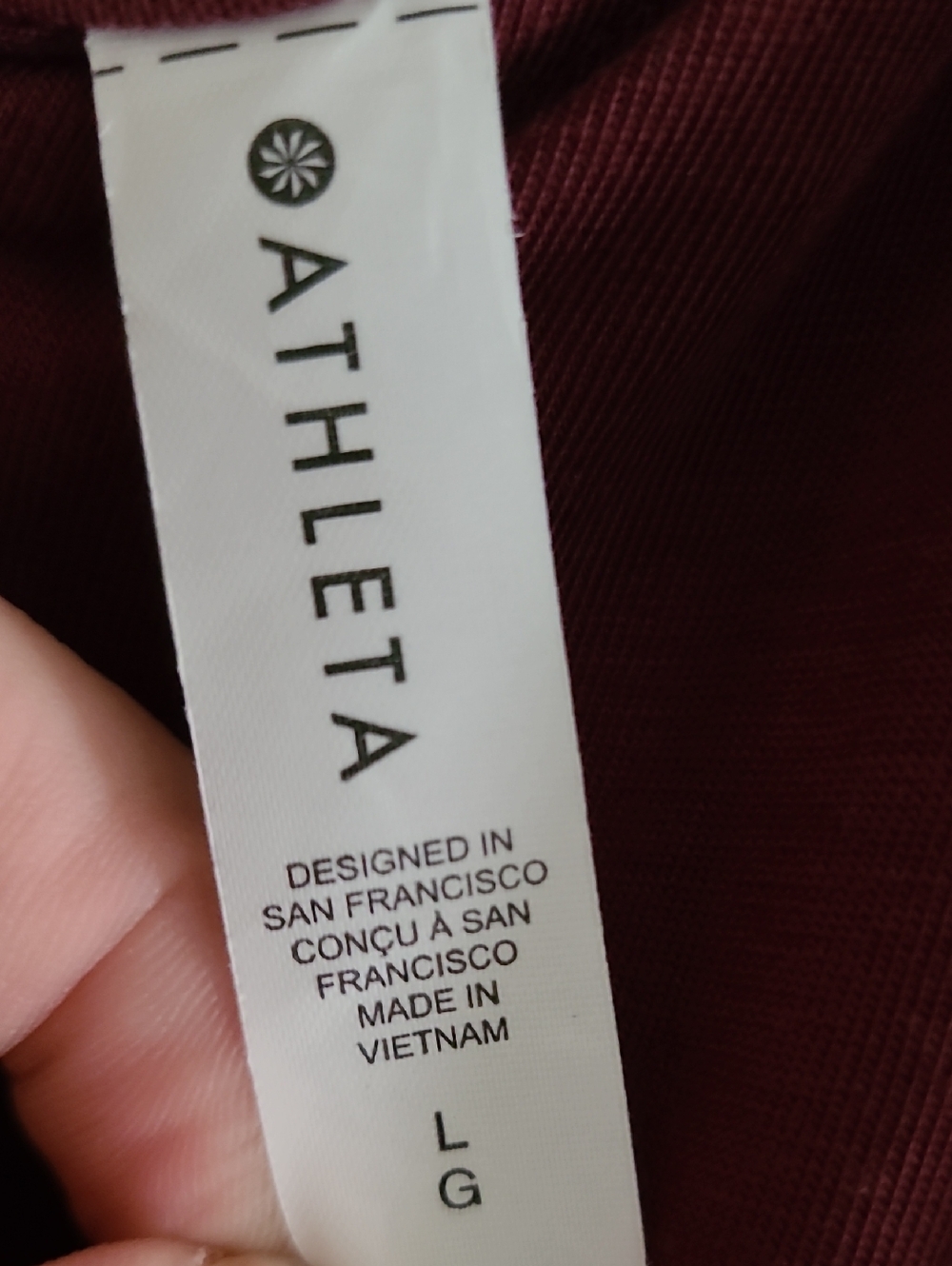 Athleta V Neck Night Time Bliss Sleep Romper Deep Burgundy Wide-Leg Jumpsuit - Picture 4 of 16